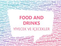İngilizce yiyecek ve içecekler food and drinks