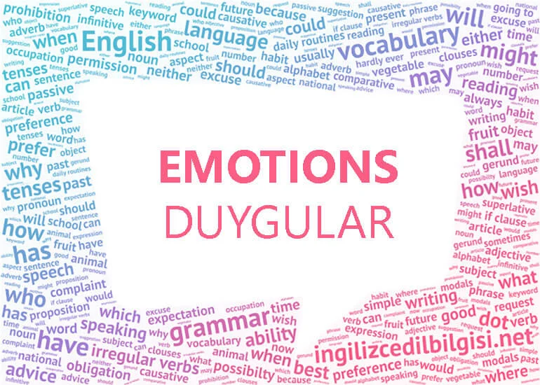 İngilizce Duygular Hisler - Emotions and Feelings