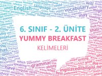 6. Sınıf 2. Ünite Yummy Breakfast Kelimeleri