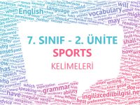 7. Sınıf 2. Ünite Sports Kelimeleri