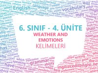 6. Sınıf İngilizce 4. Ünite Kelimeleri - Weather and Emotions Kelime Listesi