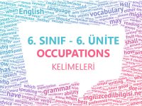 6. Sınıf İngilizce 6. Ünite Occupations Kelimeleri