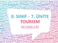 8. Sınıf 7. Ünite Kelime Listesi - Tourism Kelimeleri