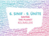 6. Sınıf İngilizce 9. Ünite Kelimeleri - Saving The Planet Kelime Listesi