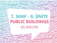 7. Sınıf İngilizce 8. Ünite Kelimeleri - Public Buildings Kelime Listesi