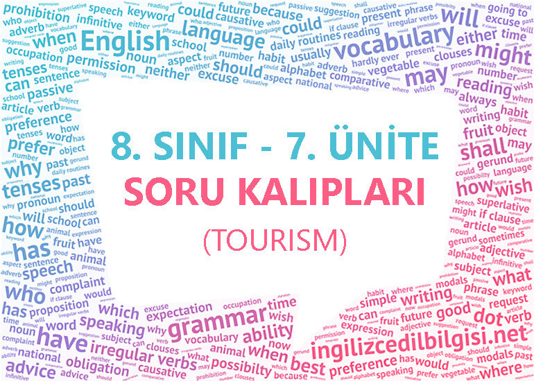 8. sınıf 7.ünite soru kalıpları kalıp cümleler