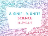 8. Sınıf İngilizce 9. Ünite Science Kelimeleri