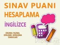 İngilizce Yazılı Sınav Puanı Hesaplama